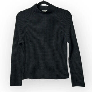 Guess Jeans Black Knit Long Sleeve Sweater M